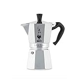 Bialetti Moka Express Espressokocher, Aluminium, metallic, 6 Tassen