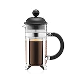 Bodum 1913-01 CAFFETTIERA Kaffeebereiter (French Press System, Permanent Edelstahlfilter, 0,35 liters) schwarz