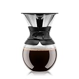 Bodum 11571-01S pour over Kaffeebereiter (Permanentfilter, Spülmaschinengeeignet, 1,0 liters) schwarz