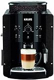 Krups EA8108 Kaffeevollautomat (automatische Reinigung, 2-Tassen-Funktion, Milchsystem mit CappucinoPlus-Düse, 15 bar, Kaffeemaschine, Espresso, Kaffeeautomat) schwarz