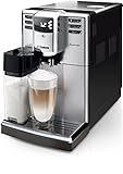 Saeco HD8917/01 Incanto Kaffeevollautomat (1850 Watt, AquaClean, integrierte Milchkaraffe) silber