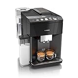 Siemens EQ.500 integral Kaffeevollautomat TQ505D09, einfache Bedienung, integrierter Milchbehälter, zwei Tassen gleichzeitig, 1.500 Watt, schwarz