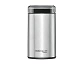 ROMMELSBACHER Kaffeemühle EKM 100 - Schlagmesser,Bohnenbehälter, Füllmenge 70 g, Mahlgrad über Mahldauer wählbar, auch für Gewürze, Zucker, Nüsse, 200 Watt
