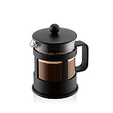 Bodum Kenya Kaffeebereiter - 500ml / 4 Tassen - Manuelle French Press aus Borosilikatglas und Edelstahl - Spülmaschinenfest - Made in Portugal