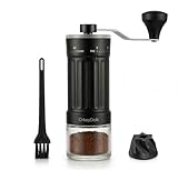 OrkeyDolk® Externer, verstellbarer manueller Kaffeemühle mit hochpräzisem, zeitgemäßem Kegelmahlwerk aus Keramik, 40-stufige Einstellung, geeignet für Aeropress, Pour Over und Moka-Kannen.