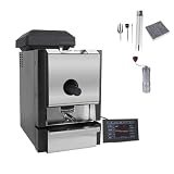 Kaffeeröster der zweiten Generation - Electric Coffee Bean Roaster 1000W - Kaffeebohnenröster mit Kaffeespreuabscheider und Absaugung - Dual Control System