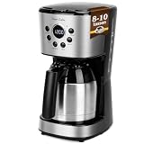 Taylor Swoden Kaffeemaschine mit Thermoskanne, 24h Timer, 1,25L, 10 Tassen