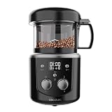 Cecotec Elektrische Kaffeebohnentrommelröster Roaster Booster. 1400W, Kaffeezubehör, automatisches oder manuelles Rösten, gleichmäßige Röstung, Kapazität von 100-150g, einstellbare Zeit von 8-15 Min