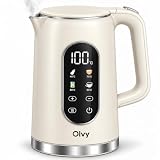 Olvy Wasserkocher Edelstahl Mit Temperatureinstellung Für Tee & Kaffee